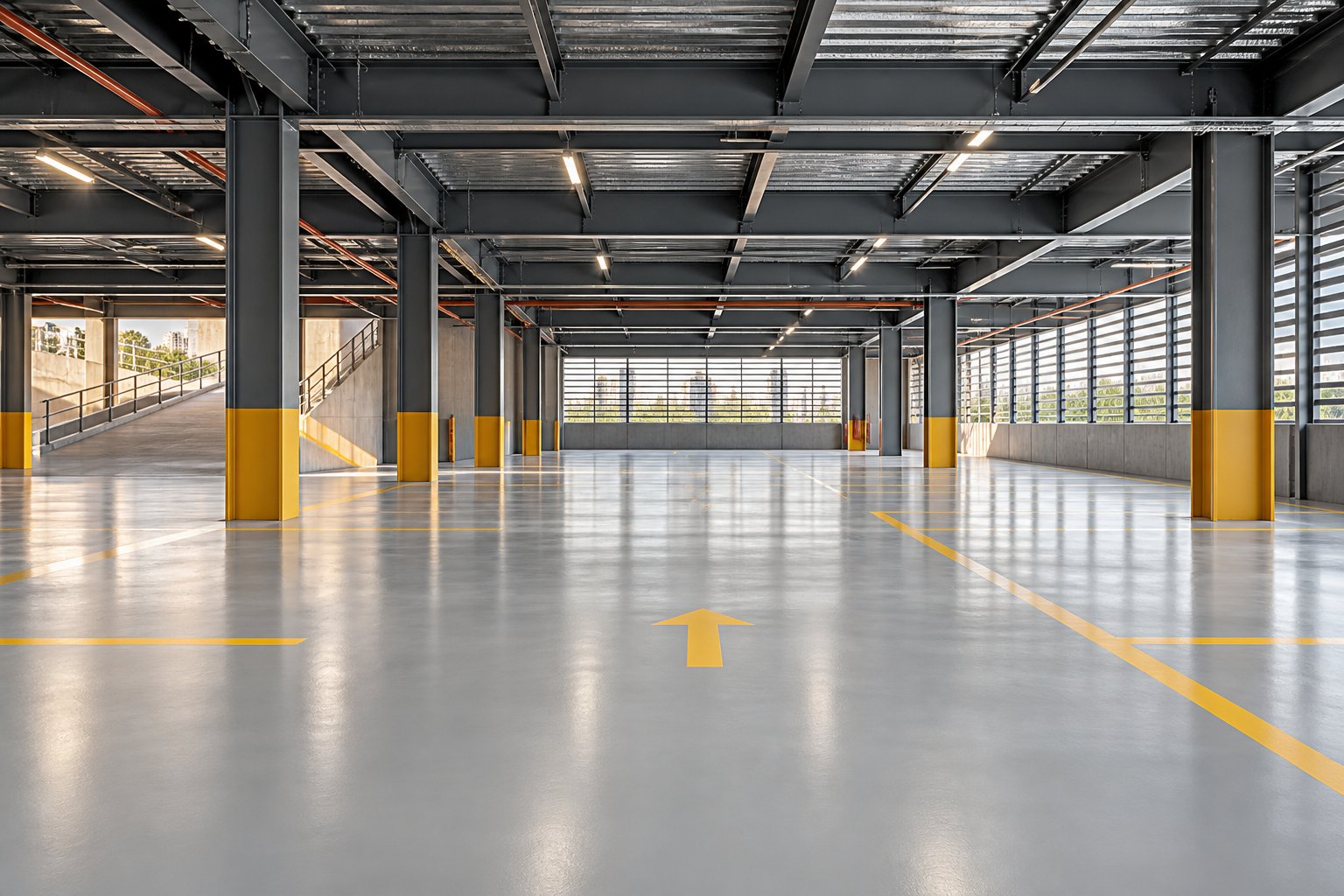 Imagem ilustrativa: Pisos Industriais e de Estacionamentos